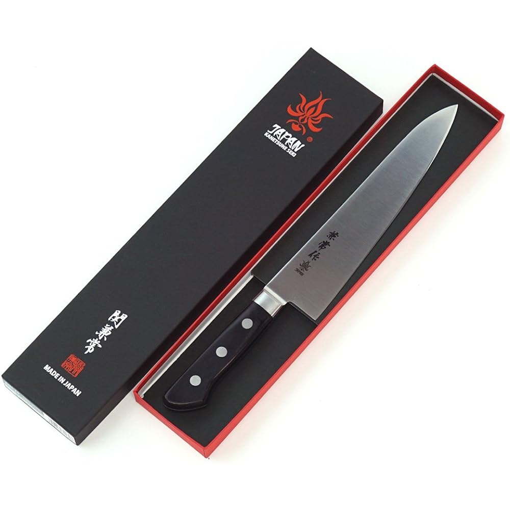 Kanetsuko AUS-10 Molybdenum Steel Black Plywood Handle Gyuto 210mm KC-172