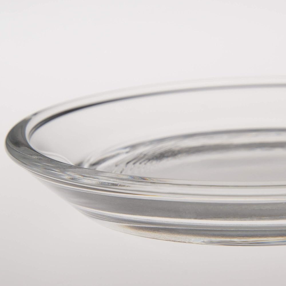 Toyo Sasaki Glass Coaster Approximately φ8 x 0.8cm Muji Made in Japan YK5010 12 pieces