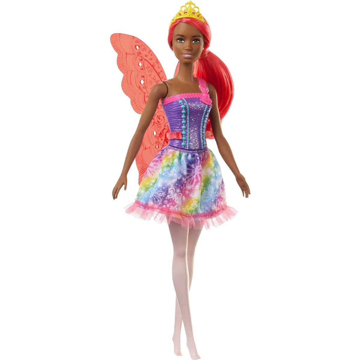 Mattel - Barbie Dreamtopia: Fairy Doll with Pink Hair and Wings, African American