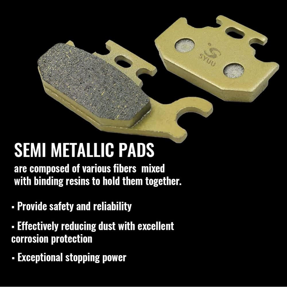 SYUU Motorcycle Replacement Front Rear Brake Pads Brakes, Can-Am Outlander 400 500 650 800 4x4 Renegade 500 800 2007-2012 FA307F FA317F FA307R