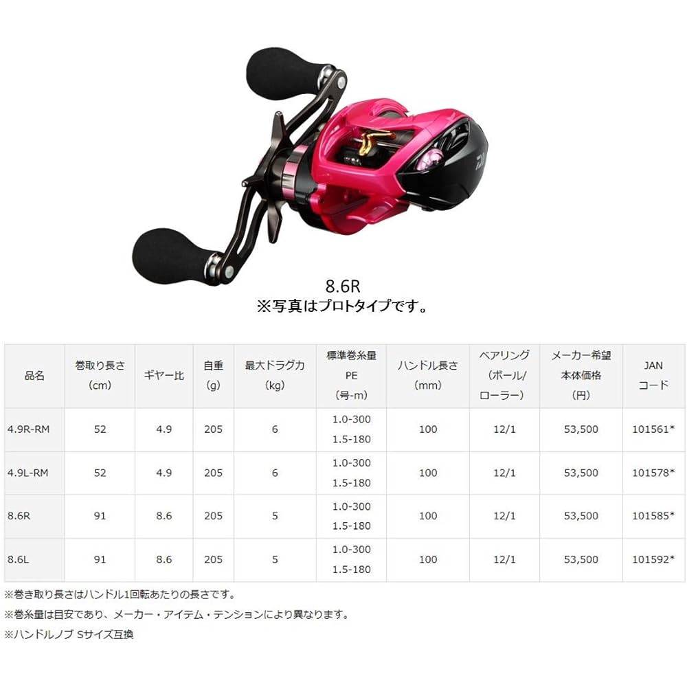 DAIWA Bait Reel (Tairaba) 18 Koga TW Hyper Custom (Right/Left Handle) (2018 Model)