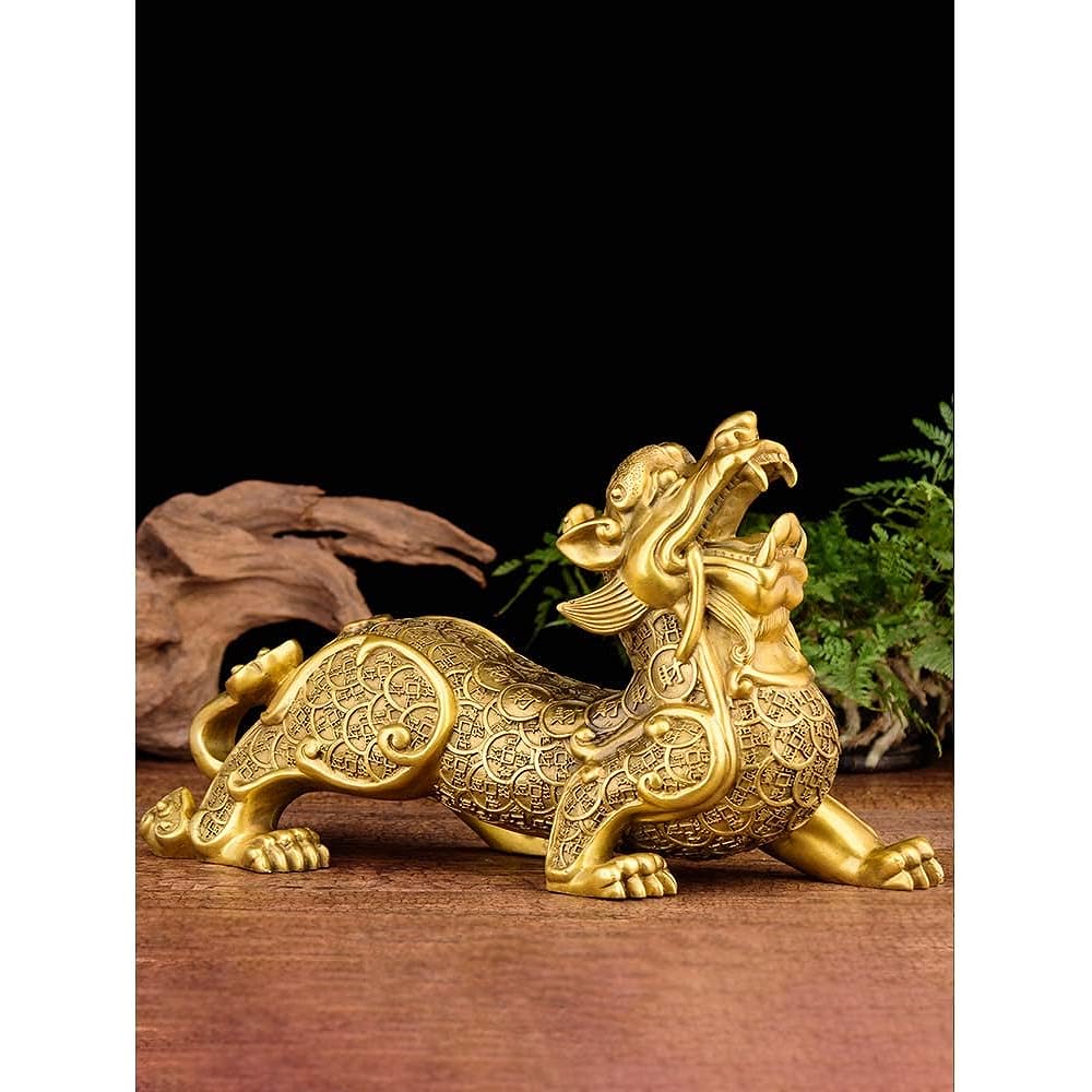 Pixiu figurine, Hikyuu, wealth invitation, Feng Shui figurine, male and female set, pair, copper, Feng Shui goods, figurine, interior, good luck prayer, financial luck prayer, lottery, good luck, Feng Shui item, money luck, financial luck, good luck, tha