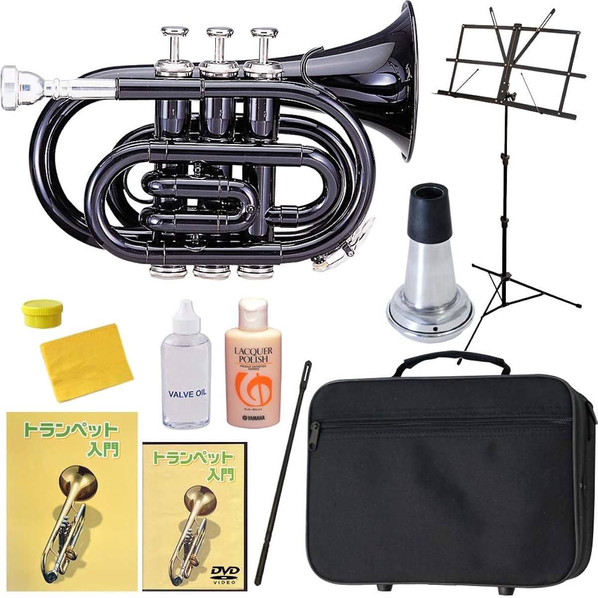Soleil Pocket Trumpet Sakura Musical Instrument Original Beginner Introductory Set/BK