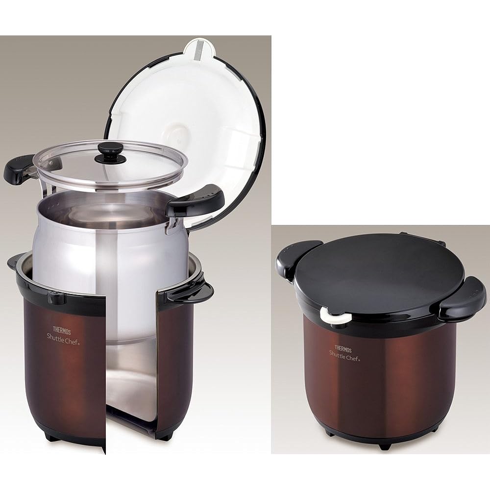 THERMOS Vacuum Insulation Cooker Shuttle Chef 4.5L Clear Brown KBG-4500 CBW