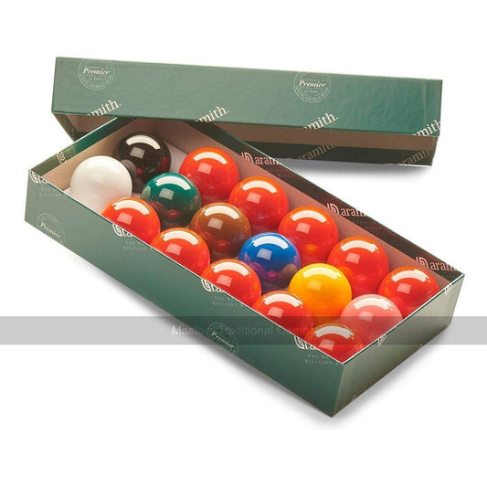 Aramith Snooker Balls (1 and 1/2 inch, 37.5mm, with 10 reds)