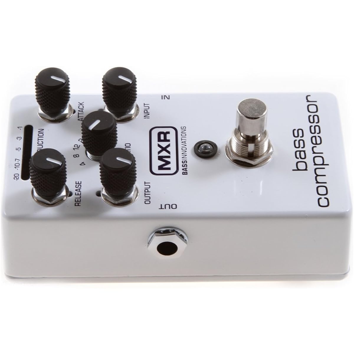 MXR M87 Bass Compressor Effect Pedal with True Bypass Hosa CFS-106 Set of 4 6" Guitar Patch Cables