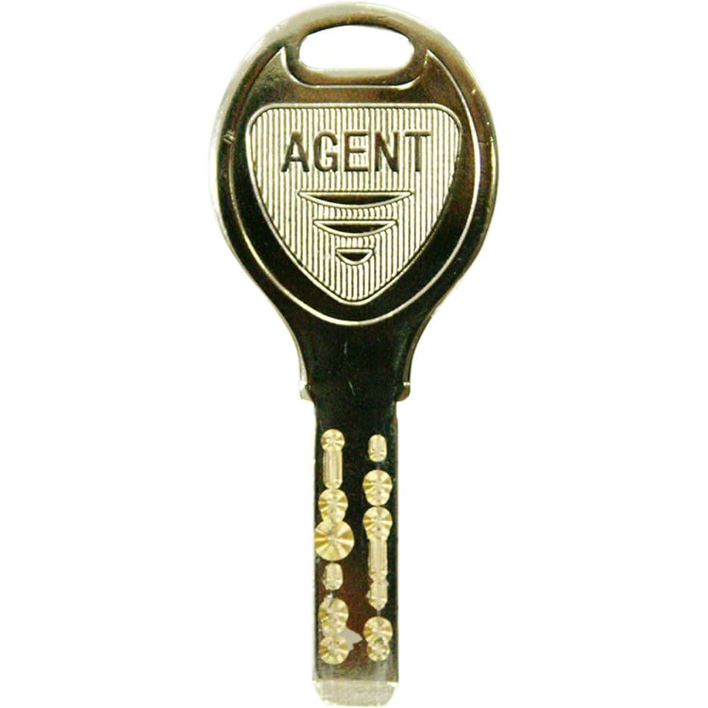 Daikoku Seisakusho AGENT Dimple Key MIWA Replacement Cylinder with 5 Keys Silver [Product Number: LS5-LSP/TE0]