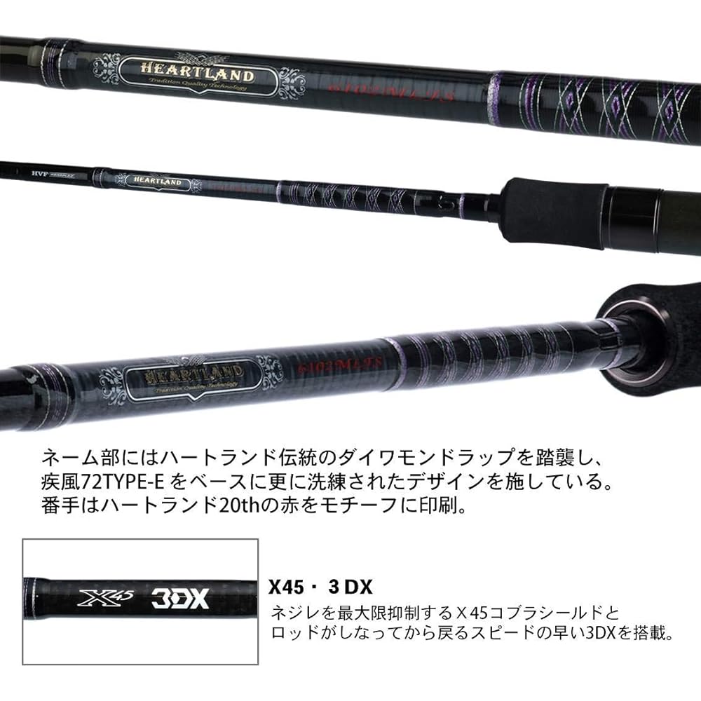 DAIWA Bass Rod Heartland 6102MLFS-19 Fishing Rod