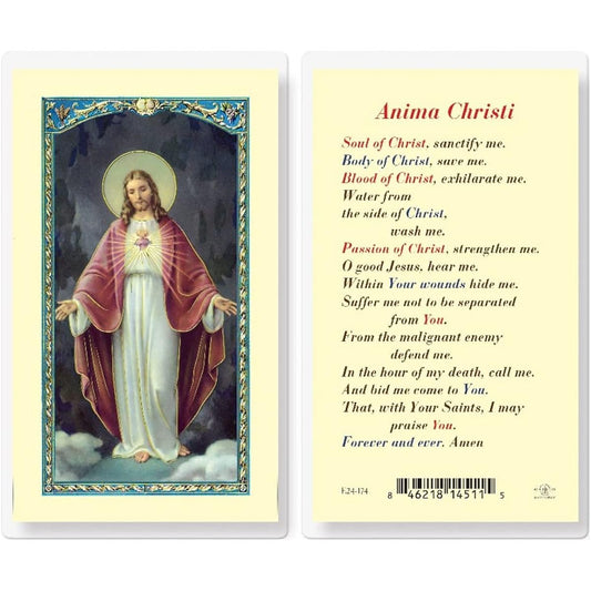 Anima Christi Sacred Heart of Jesus Sacred Cards (Set of 5)