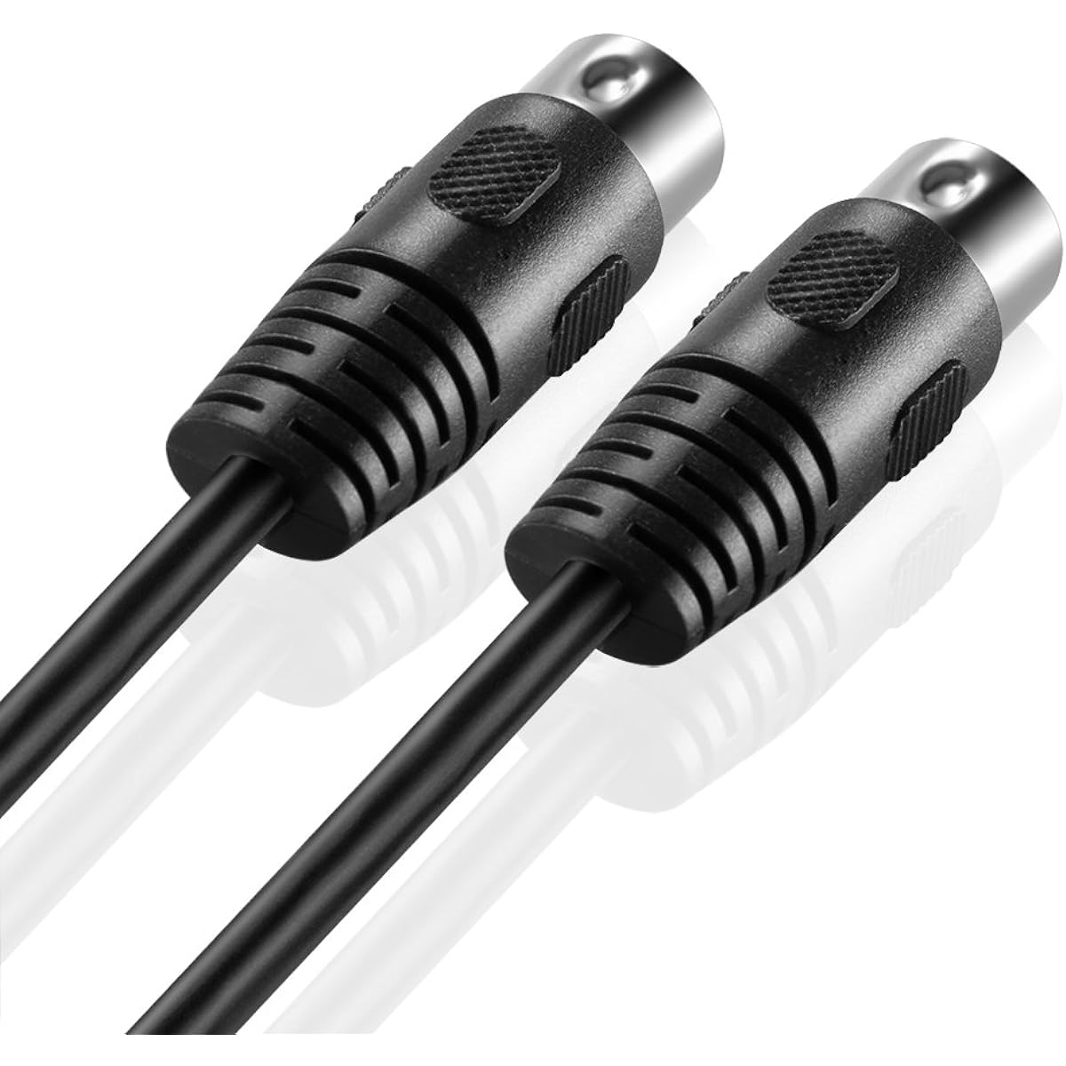 TNP Midi Cable - 5 Pin DIN Male Audio Midi to MIDI Interface Jack Plug Connector Wire Cord 25FT CBL_MIDI_5PIN_25FT