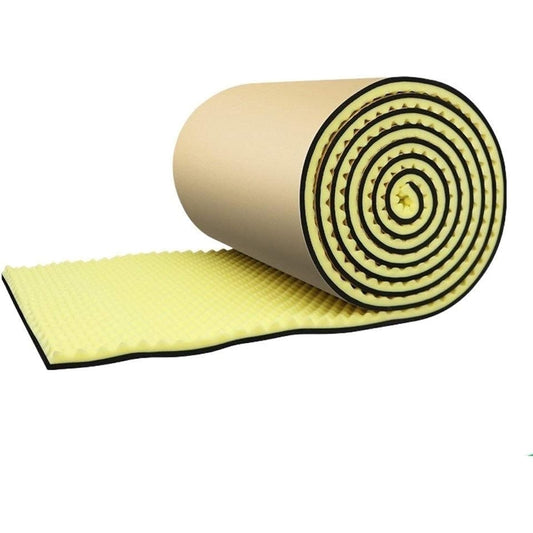 Anti-noise 1 square meter floor soundproof mat,applicable to piano drum kit shock absorber studio acoustic room treatment thickness: 5CM household goods (blue) (yellow)