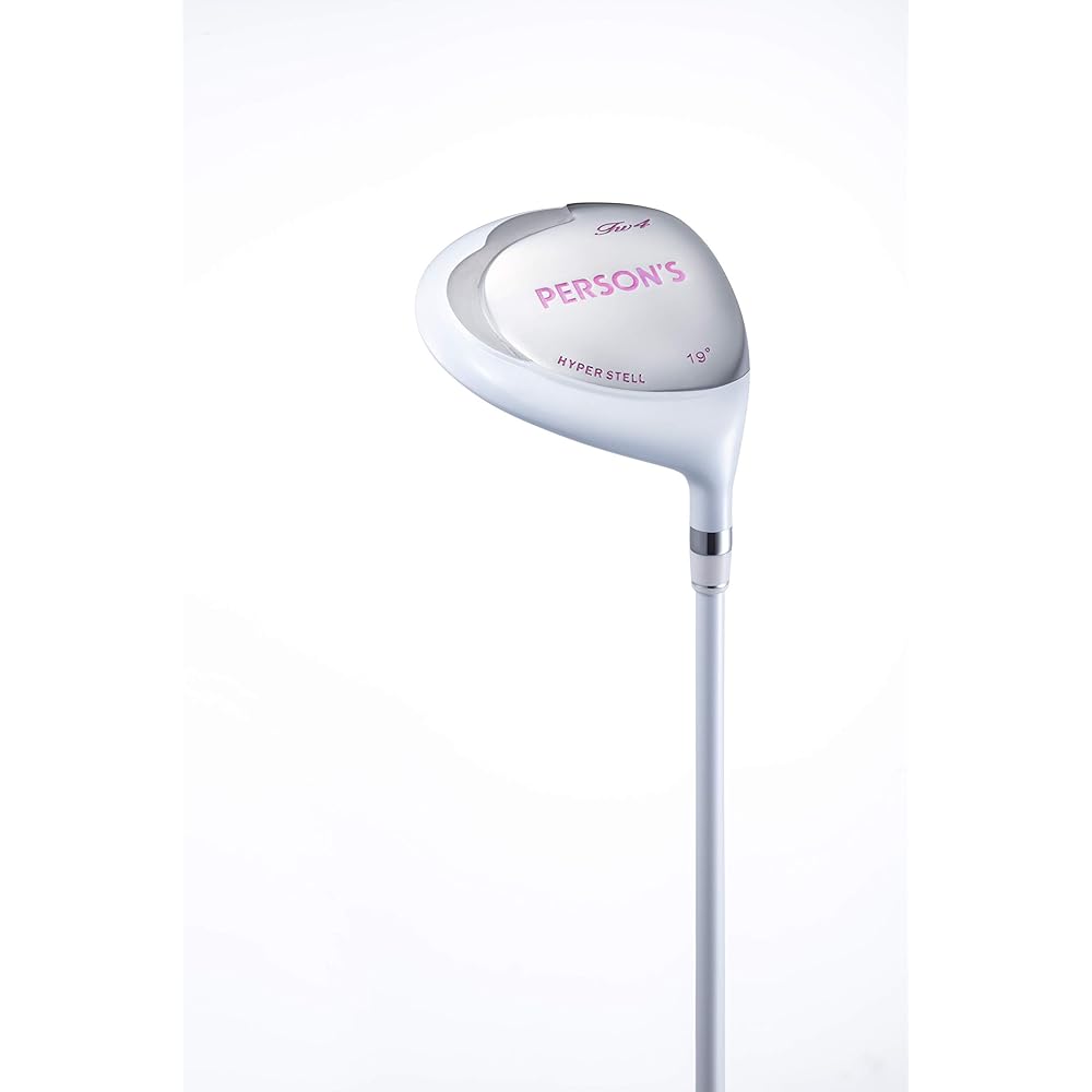 Persons 8-club set with ladies bag PSL1901 WH/PK/SV 3 woods (1W 4W 7W) 4 irons (#7#9#PW #SW) Putter Caddy bag Head cover