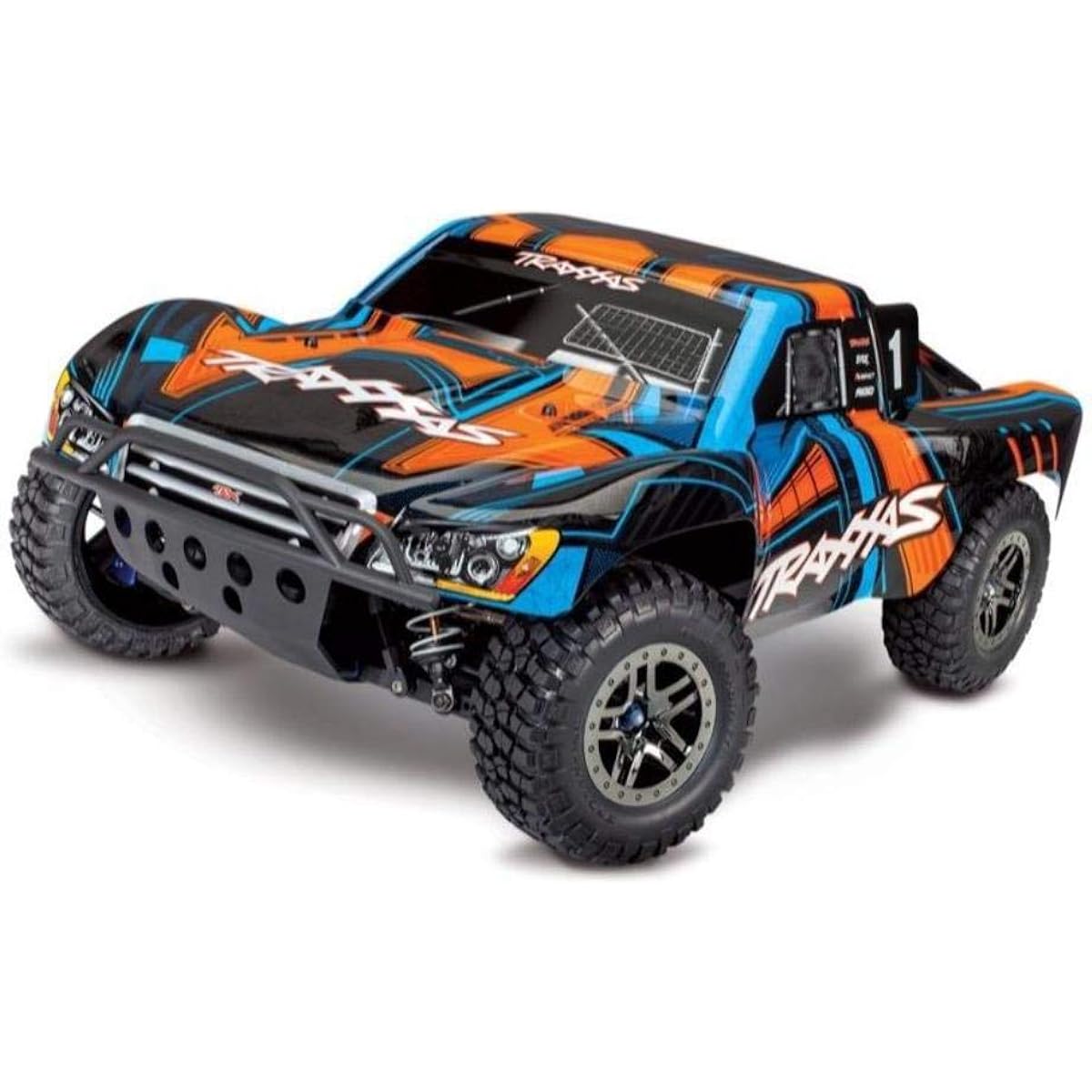 Traxxas Slash 4x4 Ultimate, 4x4 RC Truck, 1/10 Scale, 60+mph, Orange.