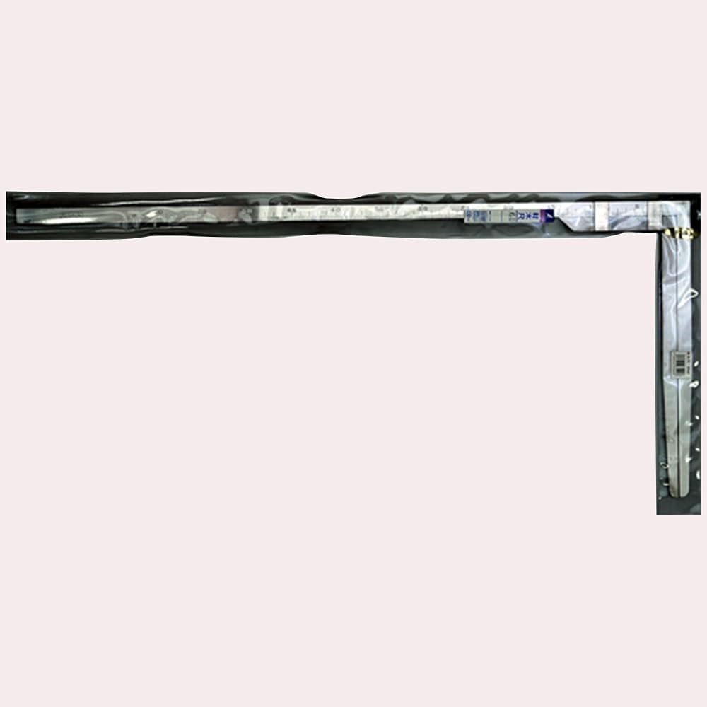 Shinwa Sokutei Timber Measure Stainless Steel Front 2mm Back 1mm Scale 60cm 63541
