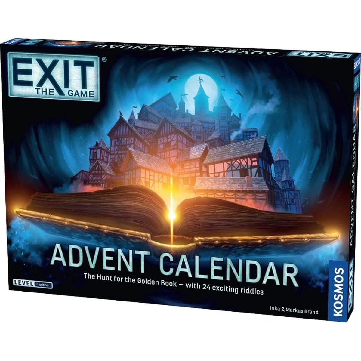 Thames & Kosmos |681951 | EXIT: Advent Calendar - The Hunt For The Golden Book |24 Riddles to Solve | 3D Rooms to Explore | Ages 10+