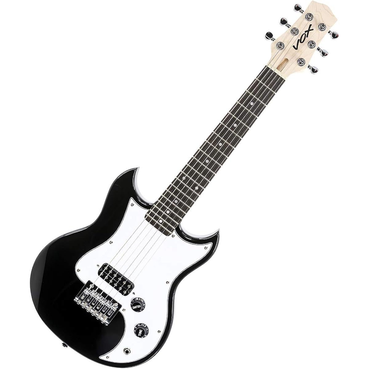 VOX SDC-1 MINI BK (Black) Mini Electric Guitar Beginner 14-piece Set [Includes MG10] Mini Guitar Travel Guitar Short Scale Black Box
