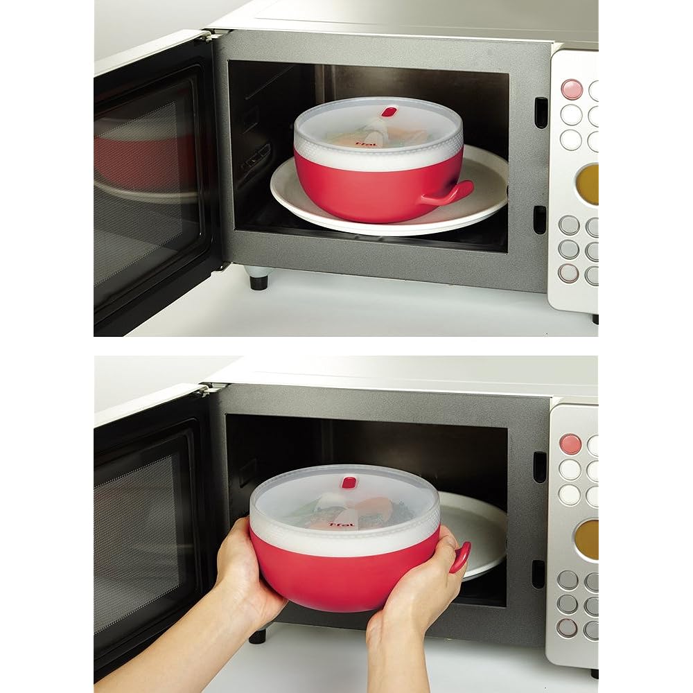 Tefal Microwave Pot Bowl Quick Bowl Red Kitchen Tool K20301