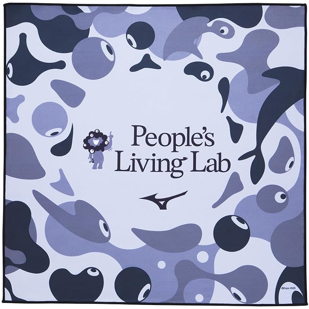 MIZUNO Osaka Expo Myak Myak Cooling Towel (Square Type) [Unisex] C2JYAB12 F Monotone