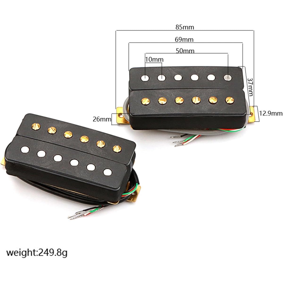 aternee 2x electric guitar pickup musical instrument accessories tone pickup set