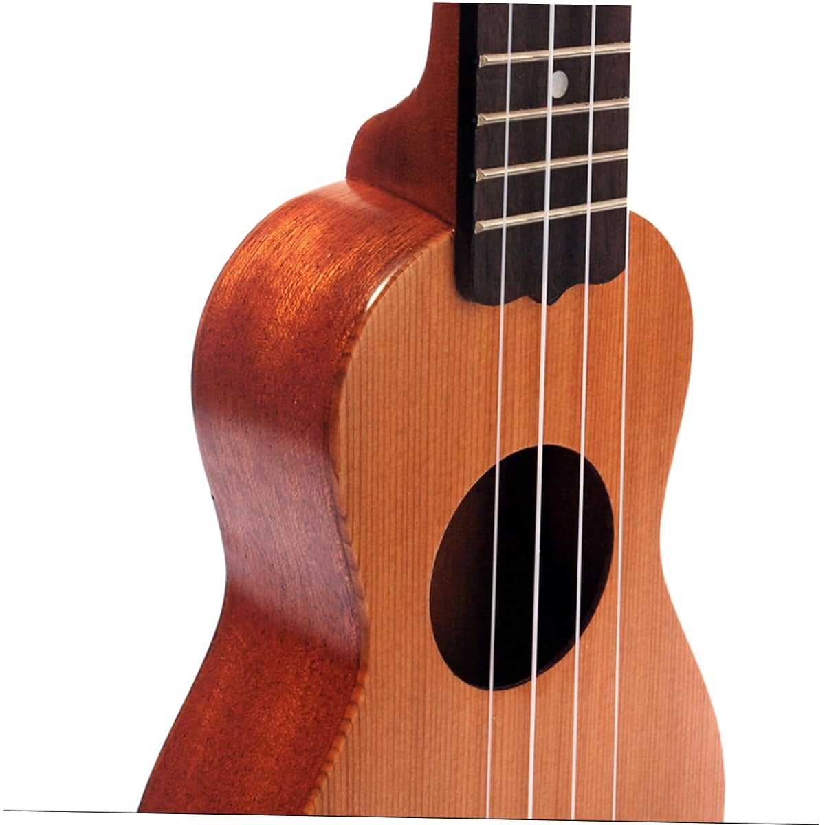 VICASKY 2pcs Party Spruce Ukulele Mini Ukulele Pocket Ukulele Starter Ukulele Rosewood Guitar Hawaiian Soprano Ukulele Mahogany Neck Travel