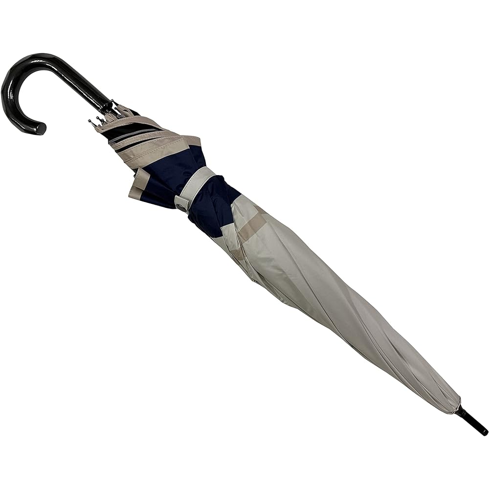 Sugita Sun and Rain Umbrella Border x Border Transform Off x Navy [27037] Windproof & Heat Shielding & Light Blocking 99.99%