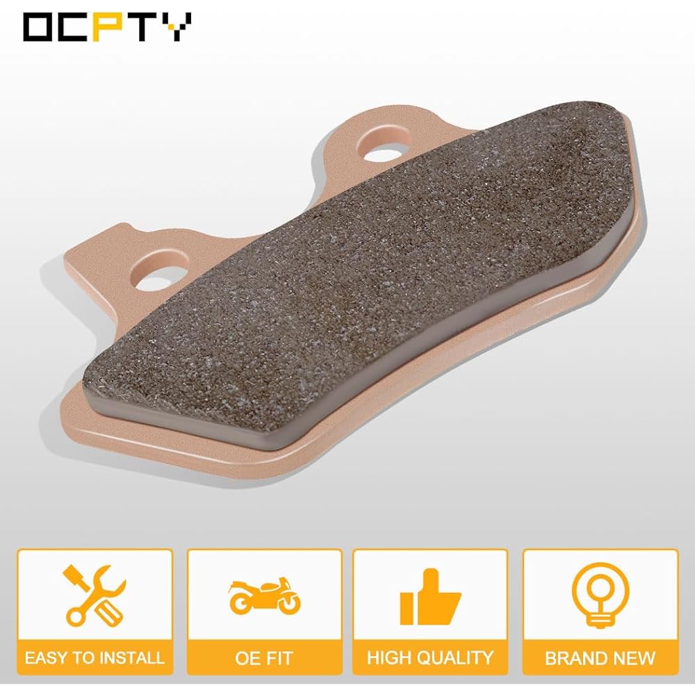 OCPTY Sintered Brake Pads for Harley-Davidson Sportster 883 2006, 2000 01 02 2003, Harley-Davidson Street Glide