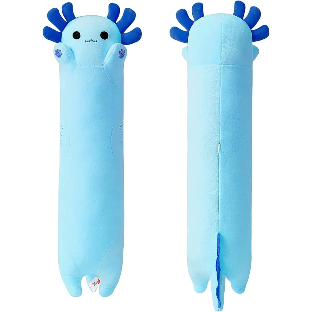 PEACH CAT Blue Long Axolotl Stuffed Animal Cute Axolotl Plush Toy for Girls and Boys 36 Inch