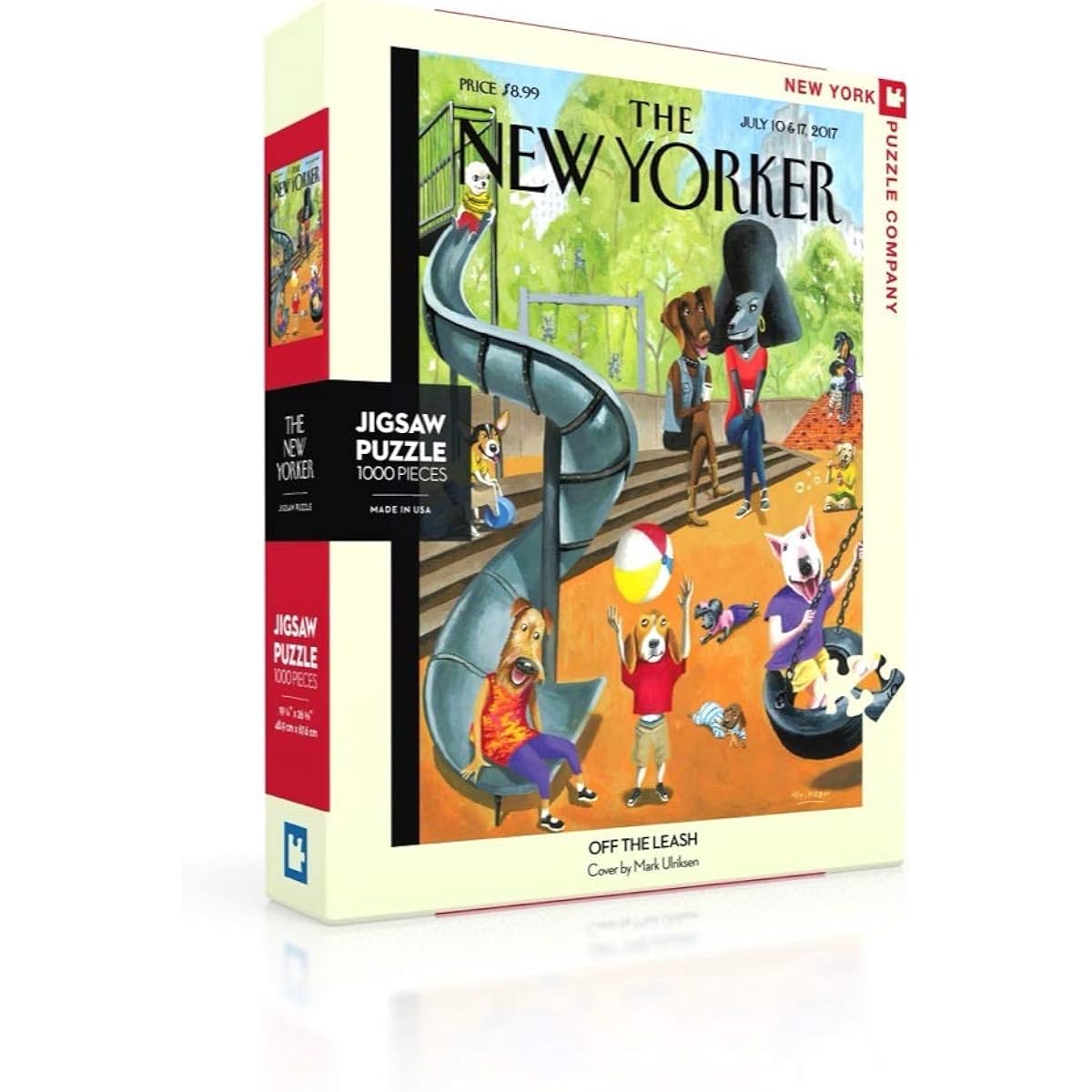 New York Puzzle Company - New Yorker Off the Leash - 1000 Piece Jigsaw Puzzle