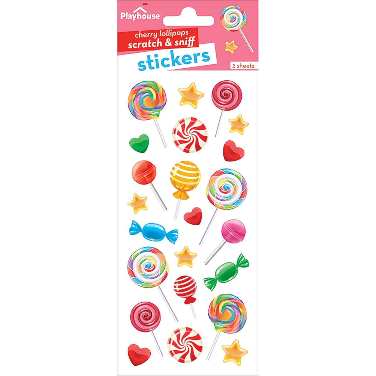Playhouse Sweet Shop Cherry Scent Scratch & Sniff Sticker Sheet