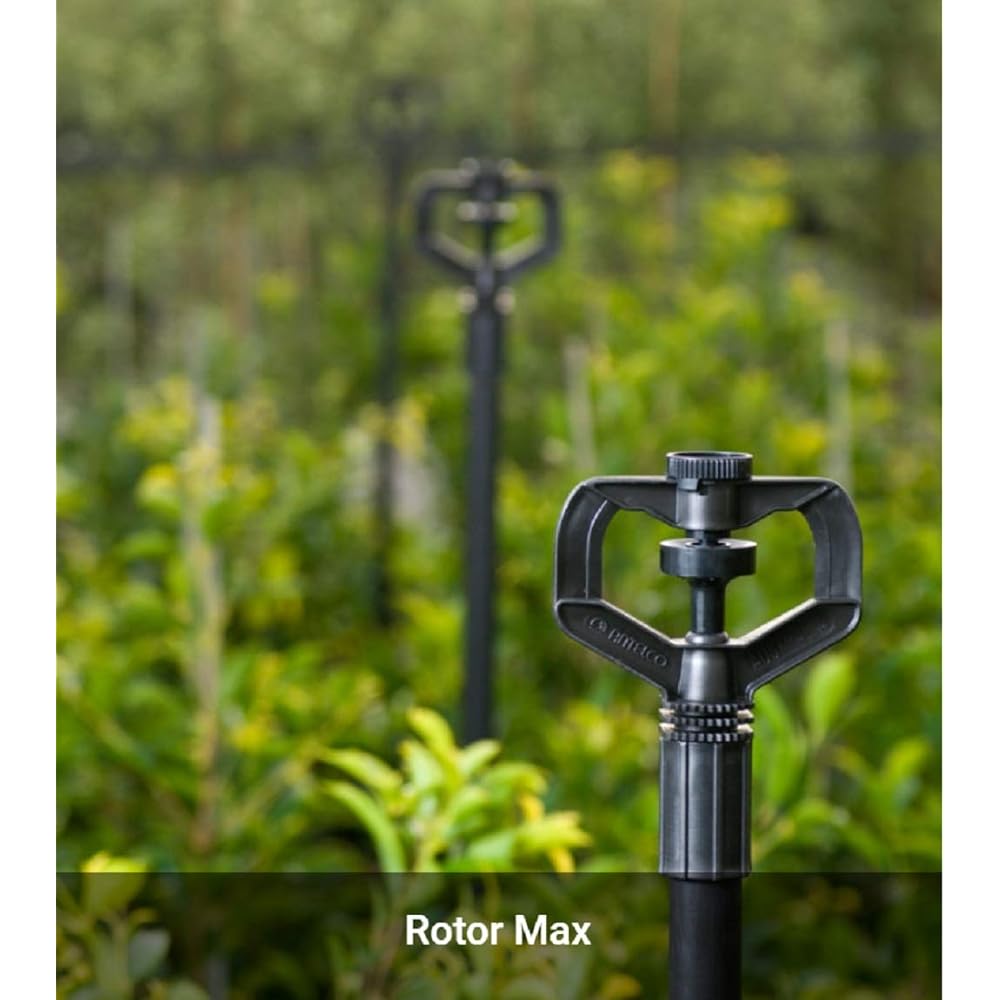 Agri Kaihatsu Water Sprinkler ANTELCO Rotor Max Black Orifice 3.2mm Rotor Max Depth 9.0cm Height 9.6cm 20 Pieces