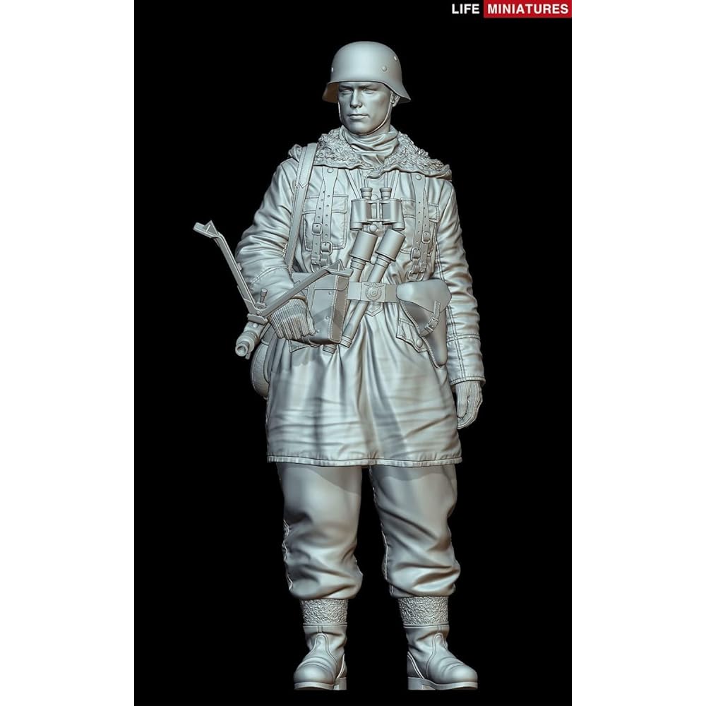 Life Miniature 1/16 World War II German Waffen-SS MG42 Gunner Eastern Front 1943 Resin Kit LM-16006 Molding Color