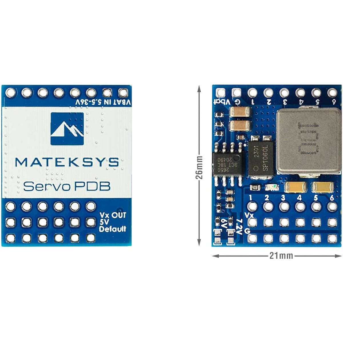 Matek SERVO PDB BEC pay 5.5-36V~5-8.2V RC fixed-wing aircraft for FPV