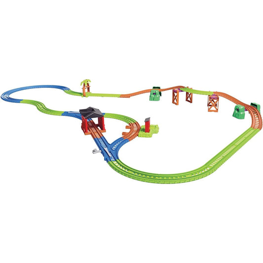 Thomas & Friends GLL14 Thomas and Friends Trackmaster Thomas & Nia Cargo Delivery Playset, Multicolour