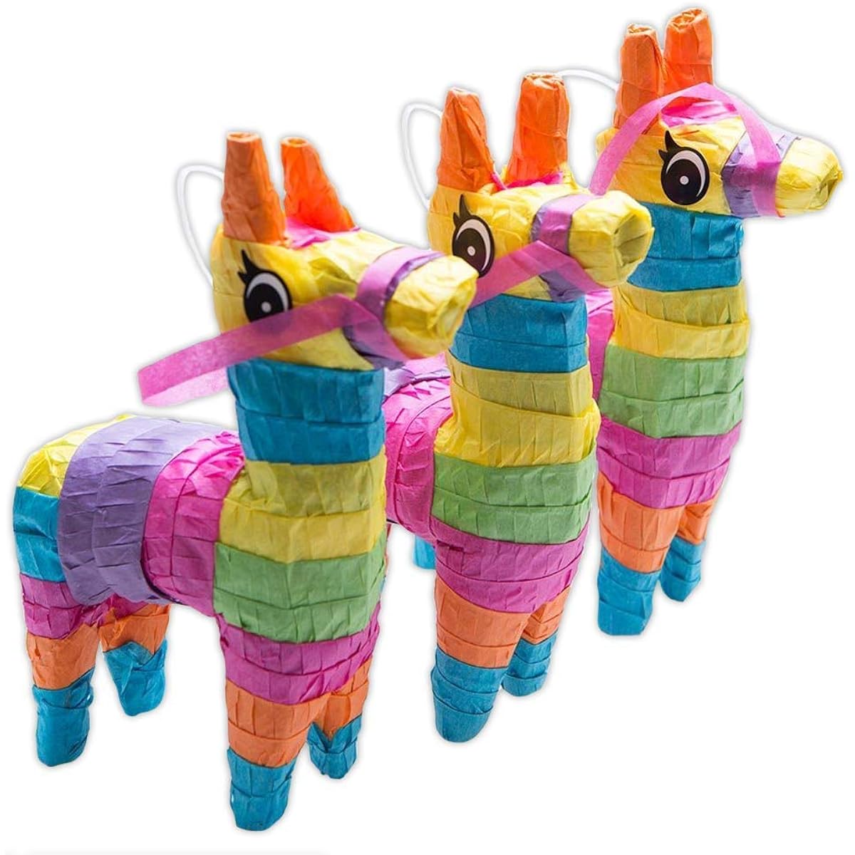 MINI DONKEY PINATAS, 3 Count by Rhode Island Novelty