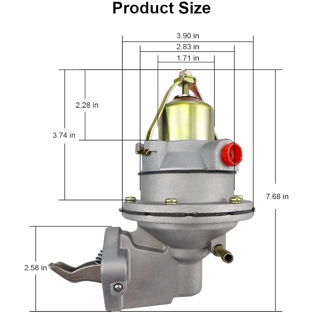 Mechanical Fuel Pump MerCruiser Mercury Marin MC120 MC165 MC170 MC180 MC190 MC470-1 MC488 Engine Penta 2.5L 3.0LX 3.0L 3.7L 3.7-LX 1995-2001 38548 4272 5A3 9 -35422 509407 18- 7282