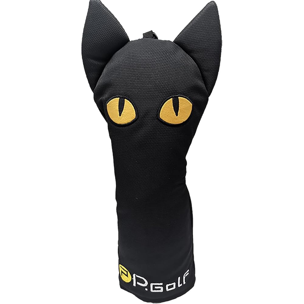 P.Golf Head Cover Black Cat [Single Item]