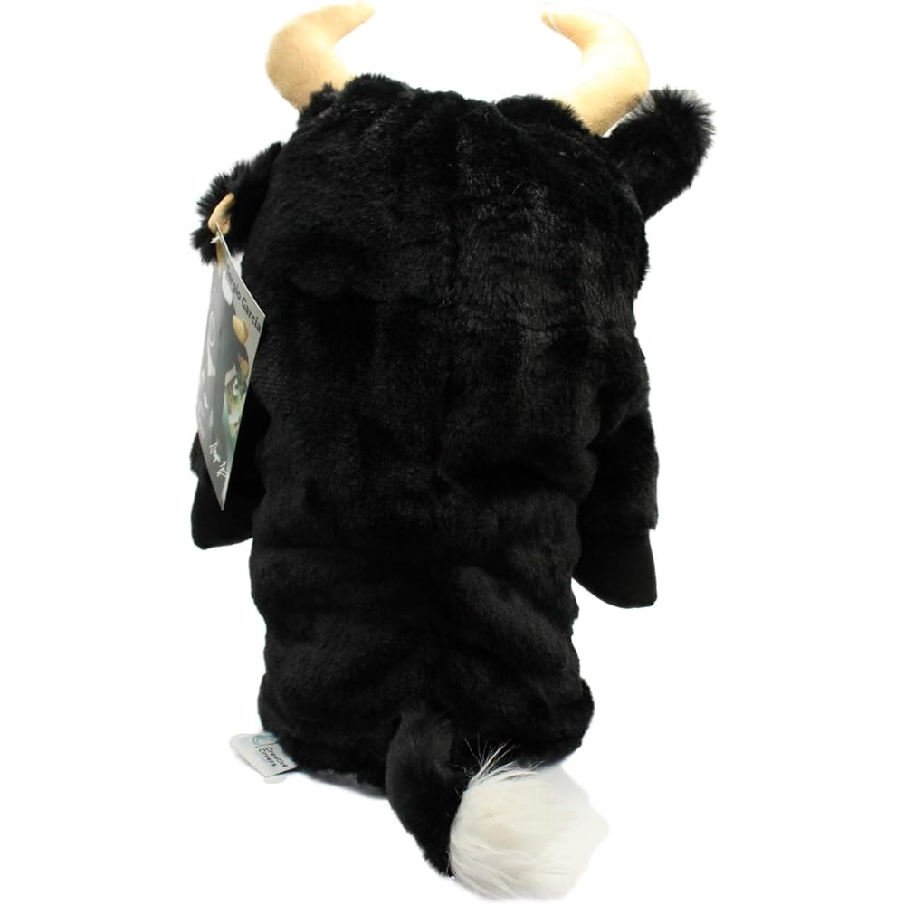 Hokushin Trading HTC Golf Head Cover Black for Driver [460cc Compatible] Sergio Garcia Bull Professional Specification Cow WHC1776