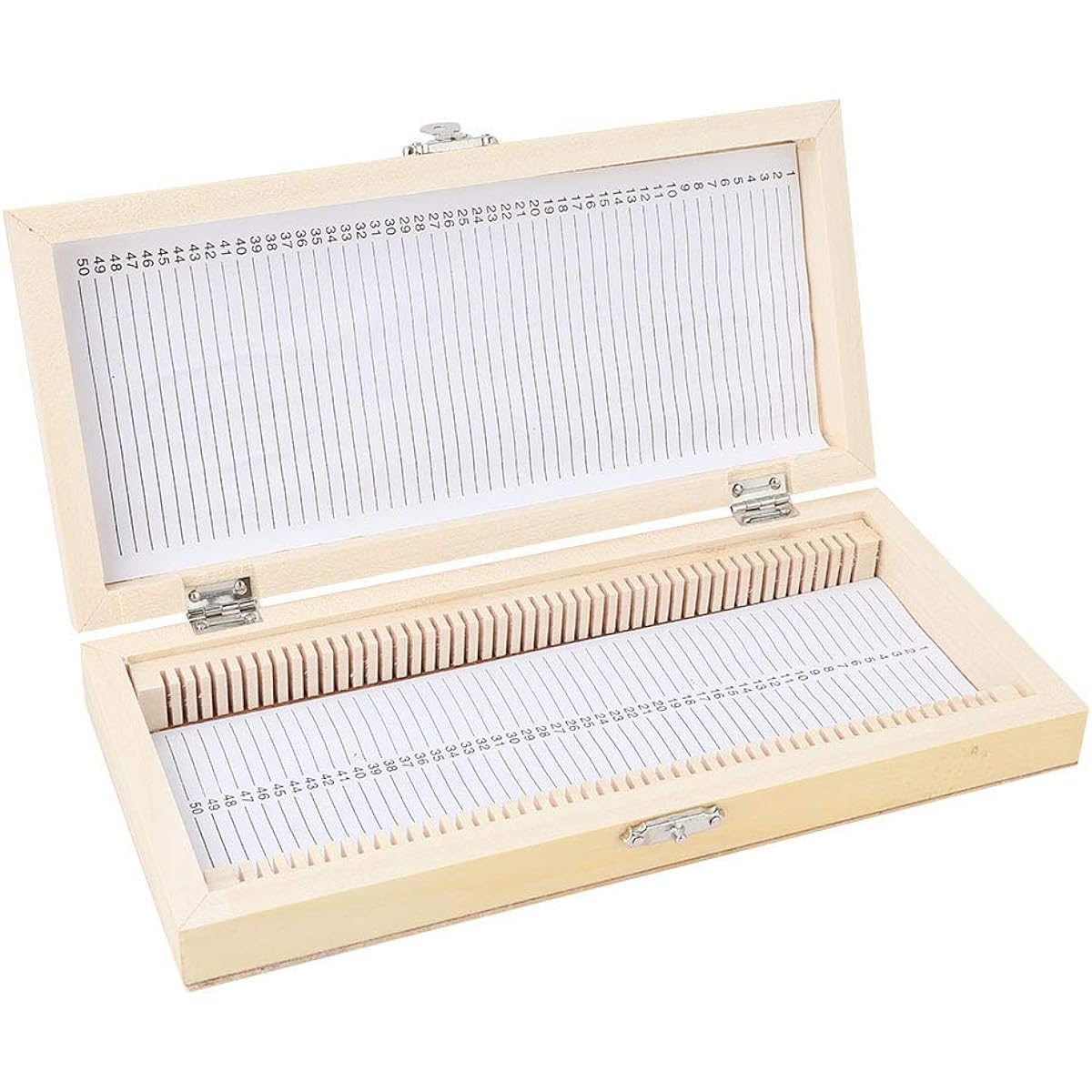 Case Glass Organism Biology Slide Storage Kit Wooden Sample Wooden Sample Microscope Slide Box for Basic Science Education