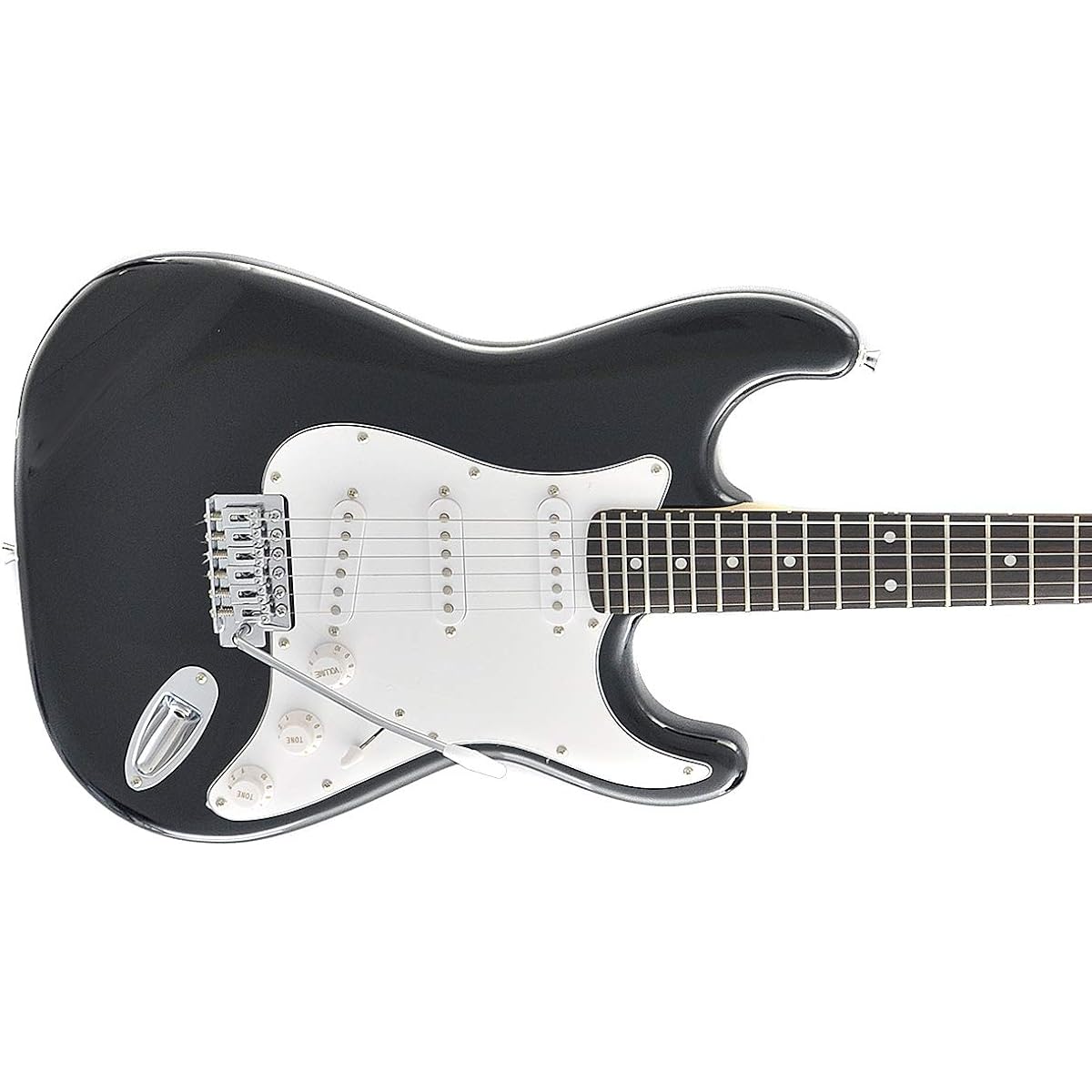 PLAYTECH Electric Guitar ST250 Rose Black