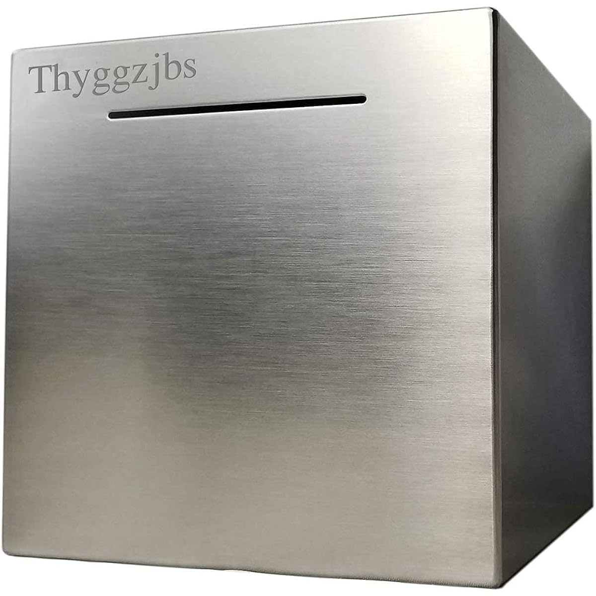 Thyggzjbs Safe Piggy Bank Stainless Steel,Security Piggy Bank Coin Money Box Toy/Toy Gift Birthday Gift,Only Store Piggy Bank That Cannot Be Taken Out (Medium Size)