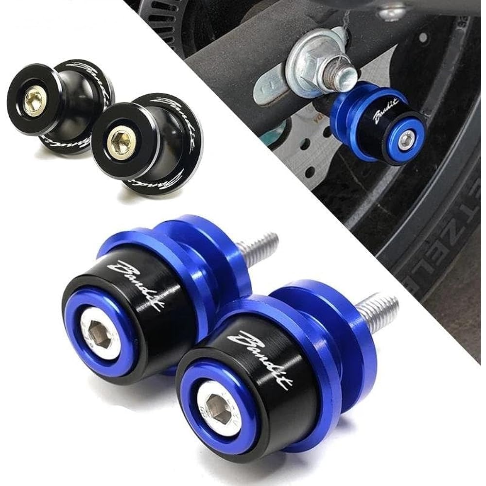 Motorcycle Swingarm Spool M8 Motorcycle Swingarm Spool Slider Rear Stand Screw For Bandit 1250 250 400 600 S 650 GSF650 Bandit 1200 BANDIT250 (Color: Gold, Size: B)
