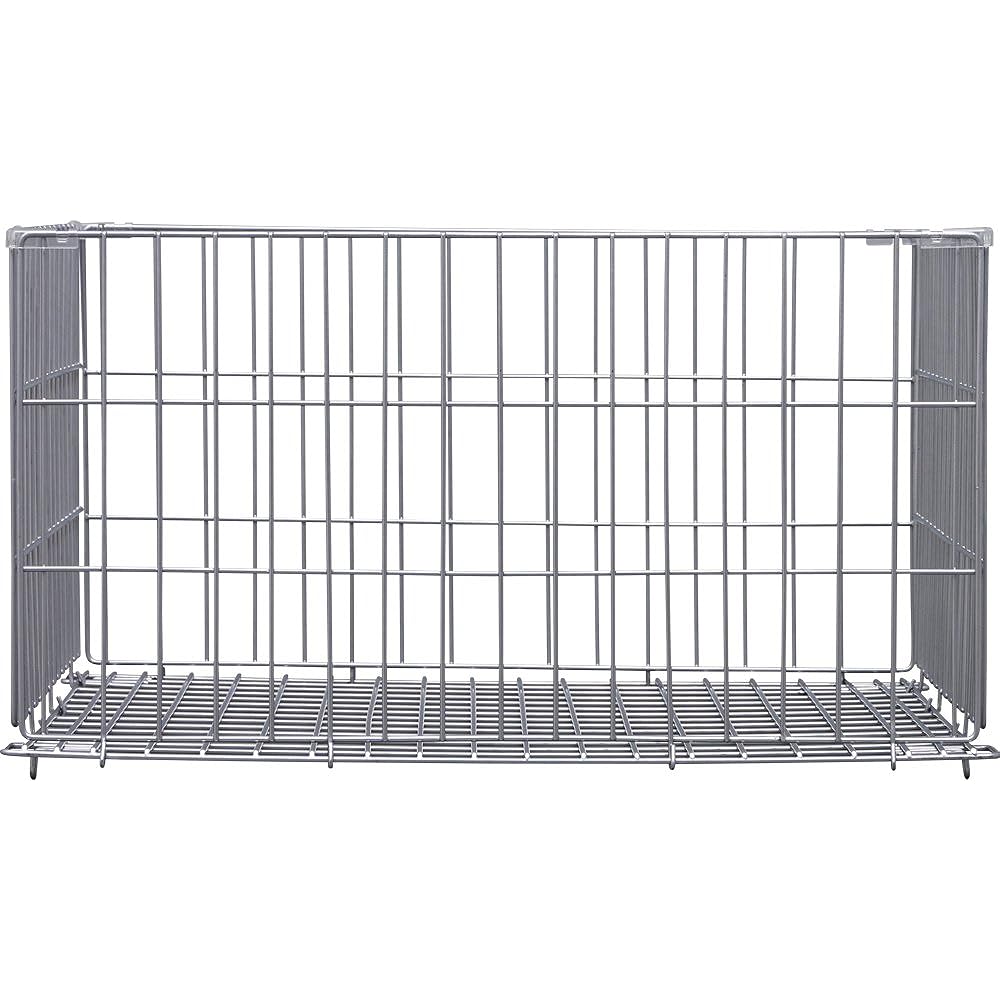 Iris Ohyama Container Wire Folding Set of 4 Width 60 x Depth 45.5 x Height 33.4cm LL Silver WCO-LL