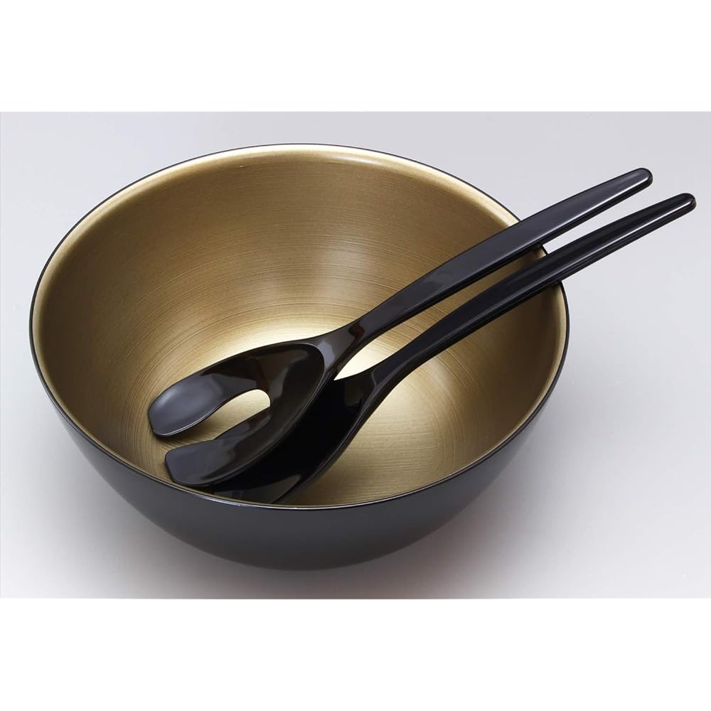 KORINDO Large bowl Kurouchi Gin 23cm Echizen lacquer Ginbrushme salad bowl (with server) EZ051652