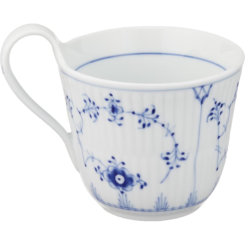 Royal Copenhagen Plain Cup & Saucer High Handle (S) 1-101-092