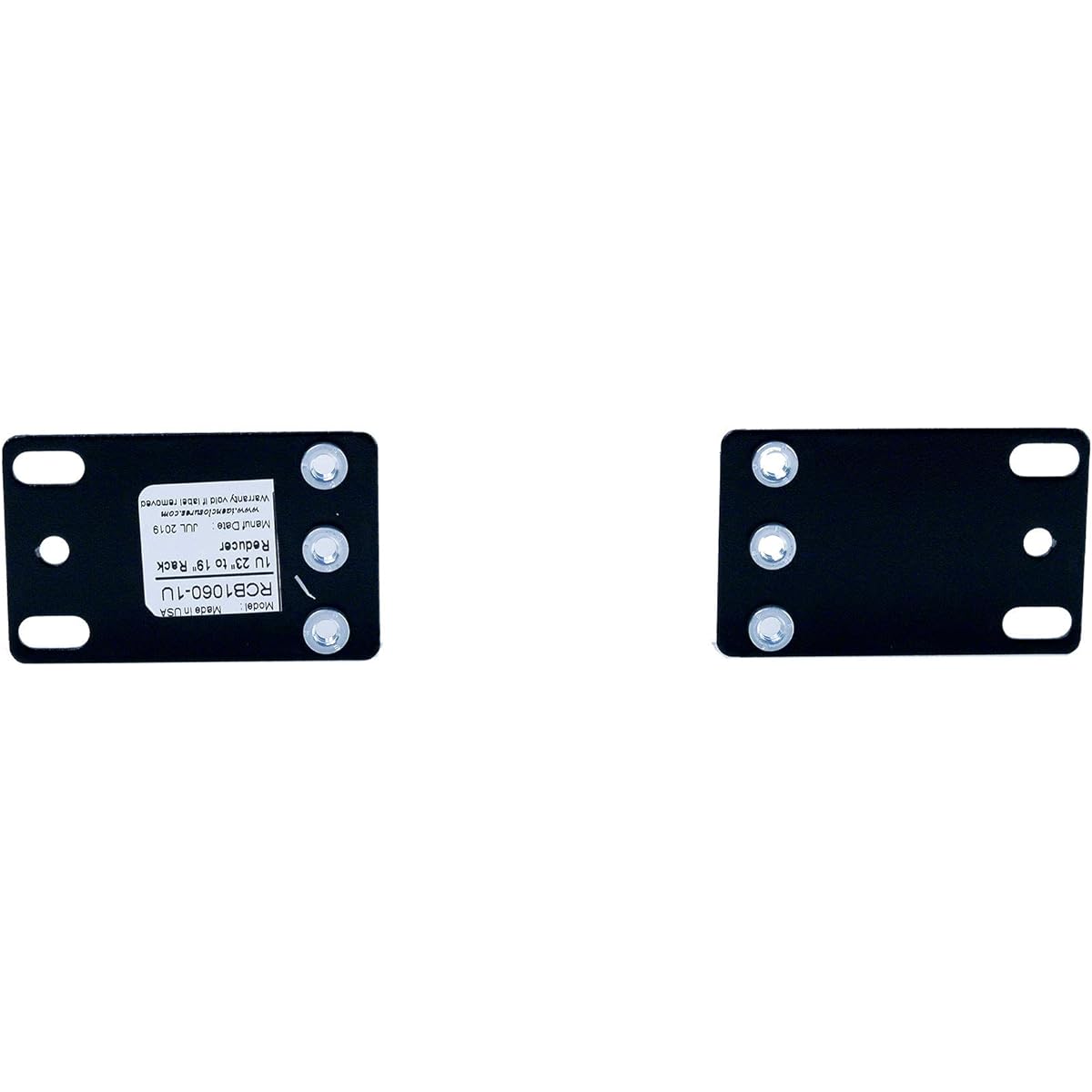 RCB1060-1U Rack Mount 1U 23" to 19" Rack Reducer Adapter for 2-Post or 4-Post Cabinets (1 Pair)