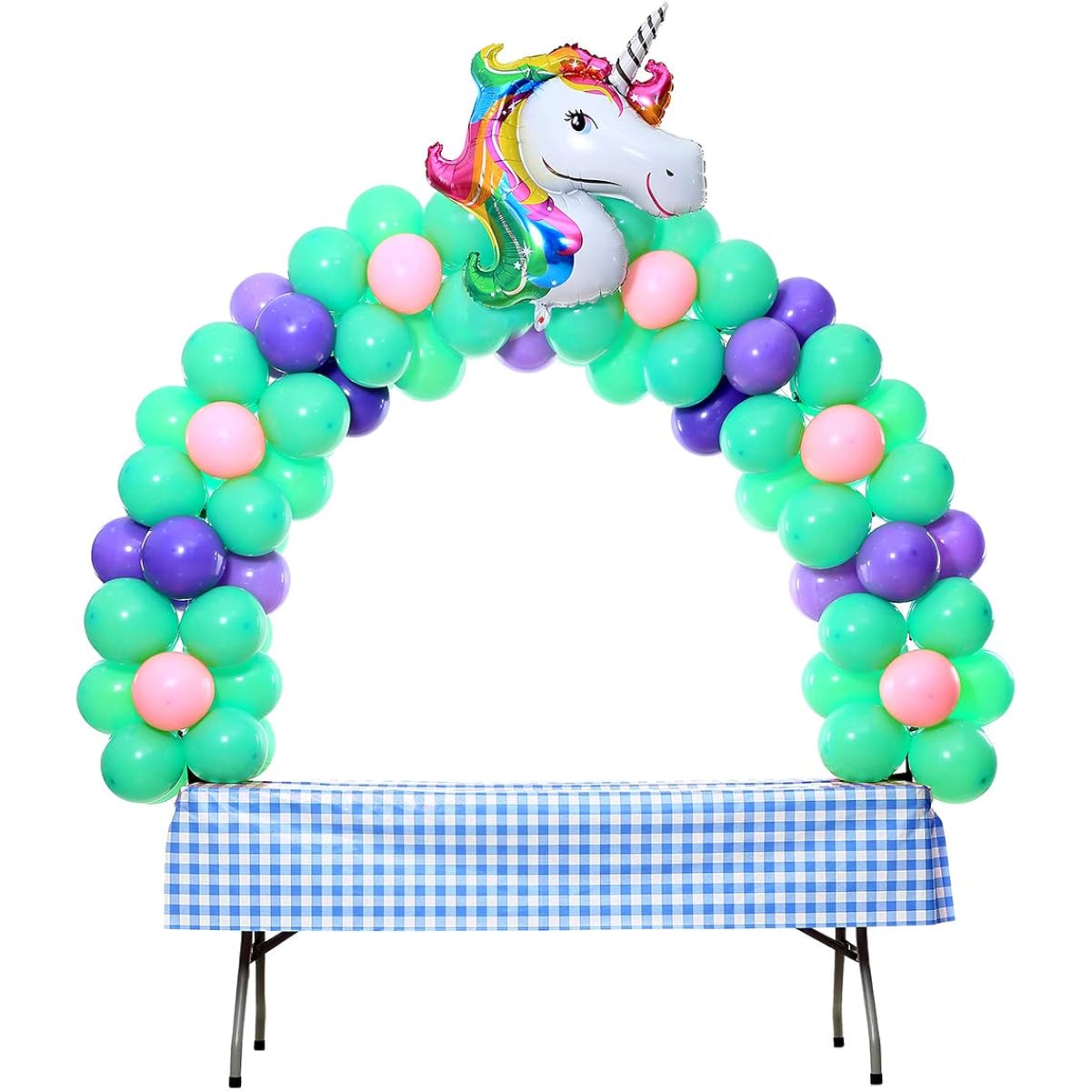 Balloon Arch Kit Adjustable for Different Table Sizes Birthday, Wedding, Christmas, and Graduation Party