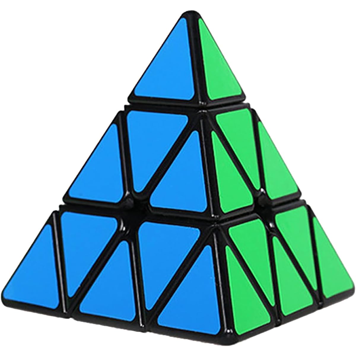 Pyramid Speed Cube 3x3x3 Pyramid Cube Pyramid Speed Cube 3x3 Triangle Cube Puzzle Triangle Magic Cube Puzzle for Kids Adults (Black Sticker)