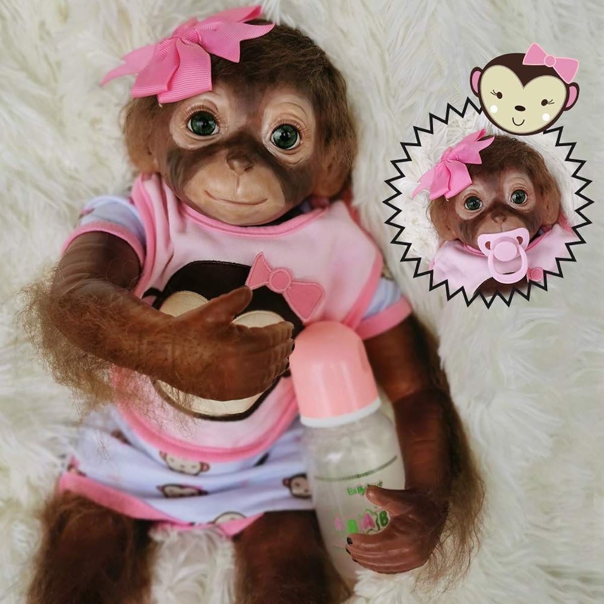 Reborn Baby Doll 20 Inch Soft Vinyl and Cloth Body Realistic Newborn Baby Doll Reborn Doll Lifelike Doll Gift Set for Kids