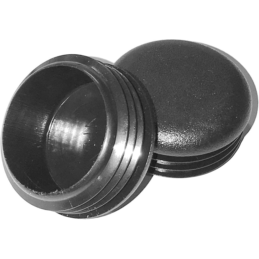SBD 2-Pack 1 3/4" Round Cap Plug - Roll Cage Cap Bumper Plug Durable Heavy Duty Black LDPE Plastic | Protects Against Dirt, Mud, and Debris |