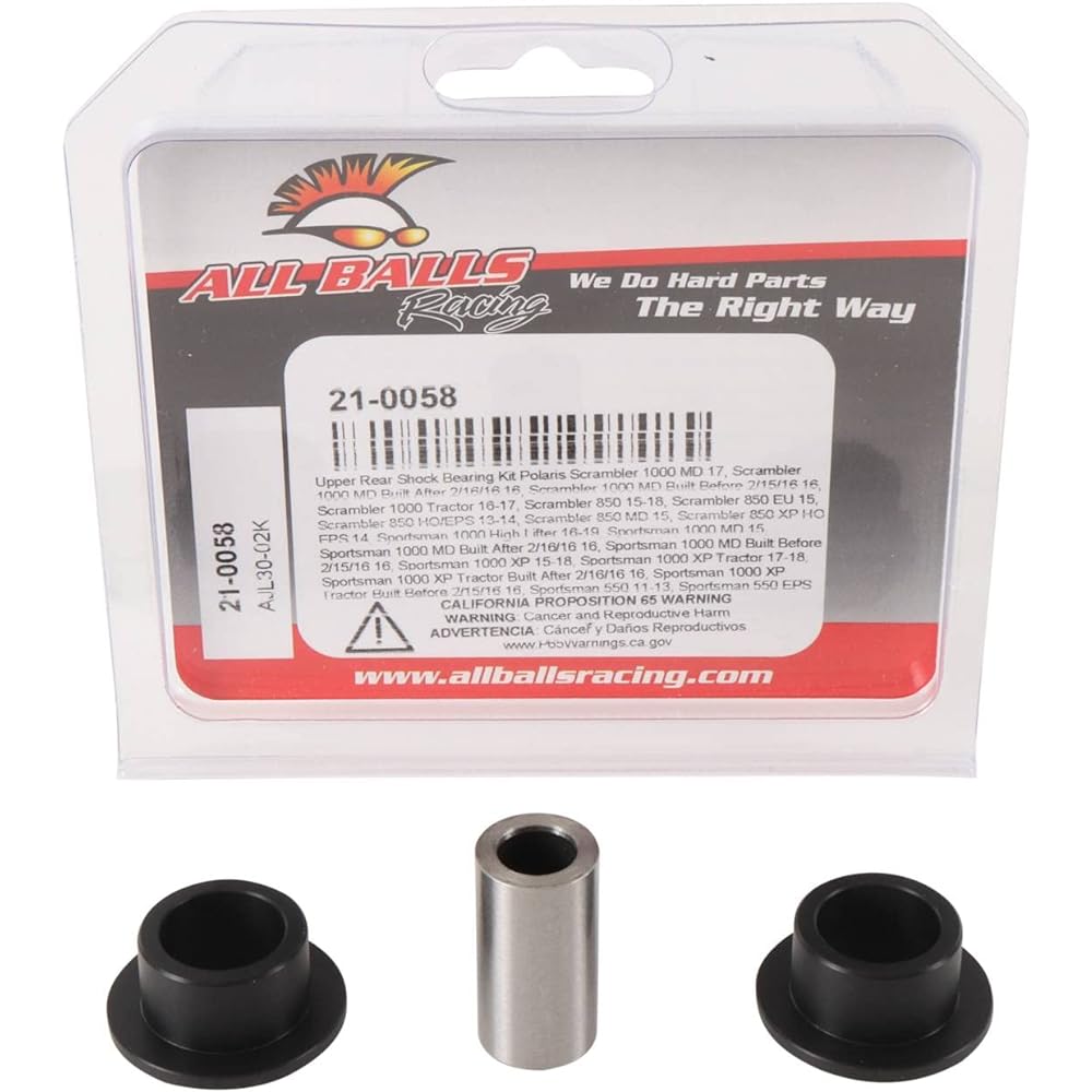 21-0058 Shock Bearing Kit Polaris Scrambler 1000 MD 2017, Scrambler 1000 MD 2/16/16 2016, Scrambler 1000 MD 2/15/16 2016 Previously Manufactured Scrambler 1000 MD